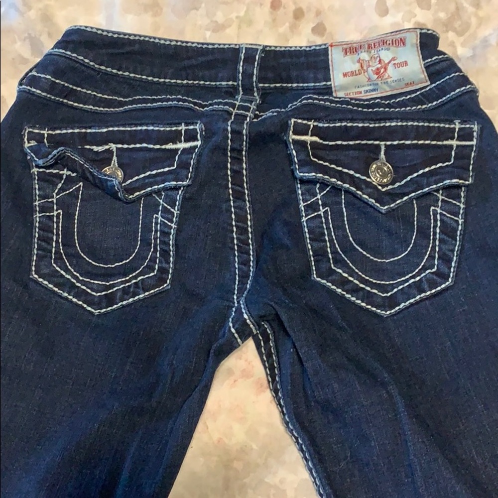 TRUE RELIGION Dark blue skinny jeans size 28 EUC
